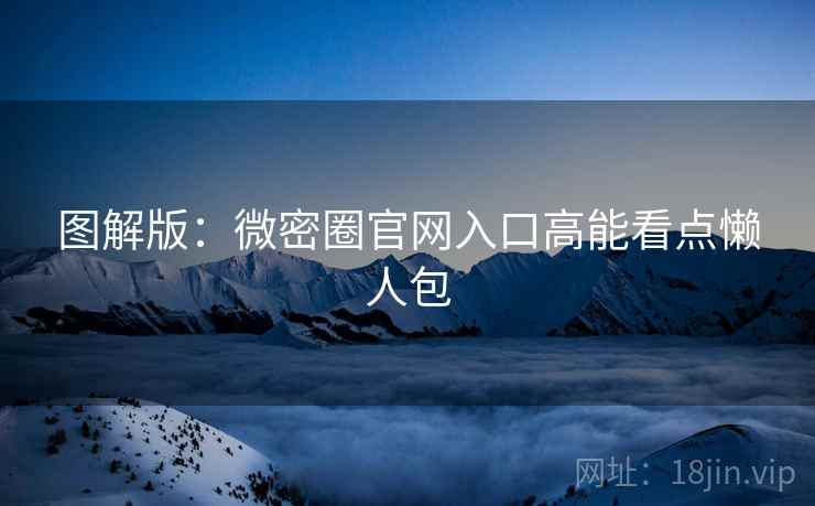 图解版：微密圈官网入口高能看点懒人包