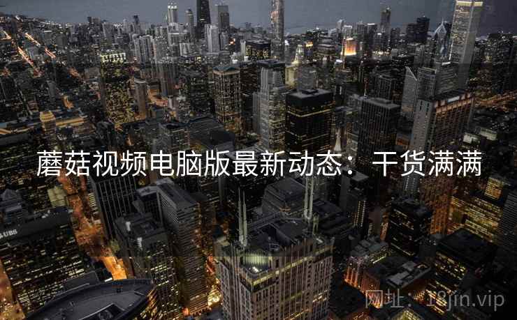 蘑菇视频电脑版最新动态：干货满满